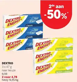 Spar DEXTRO 3 x 47 g naar keuze aanbieding