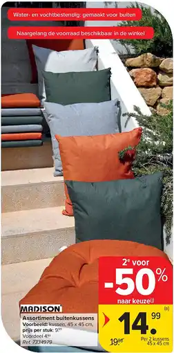 Carrefour Assortiment buitenkussens aanbieding