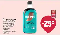 Delhaize Geconcentreerde vloeibare koffie aanbieding