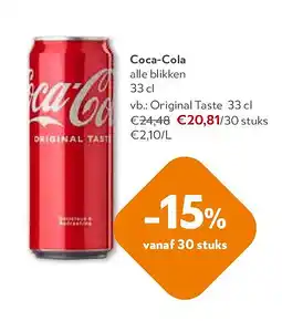 OKay Coca-Cola Original Taste 33 cl aanbieding
