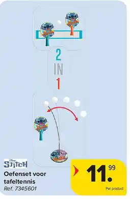 Carrefour Oefenset voor tafeltennis aanbieding