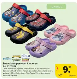 Carrefour Strandklompen voor kinderen aanbieding