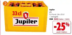 Colruyt Jupiler pils 5,2 % vol 24 x 33 cl aanbieding