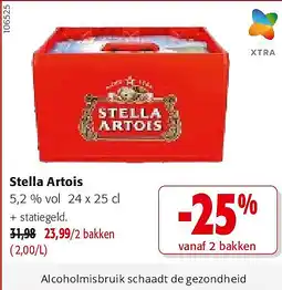 Colruyt Stella Artois 5,2 % vol 24 x 25 cl aanbieding
