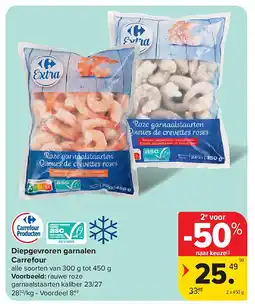 Carrefour Diepgevroren garnalen Carrefour aanbieding
