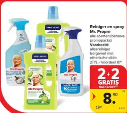 Carrefour Reiniger en spray Mr. Propre aanbieding