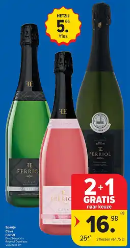 Carrefour Spanje Cava Ferriol aanbieding