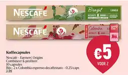 Delhaize Koffiecapsules aanbieding