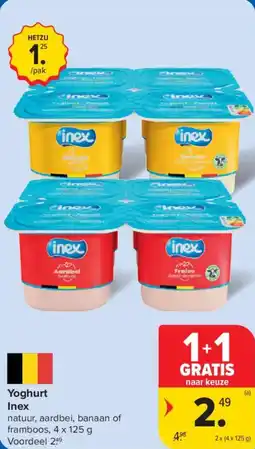 Carrefour Yoghurt Inex aanbieding