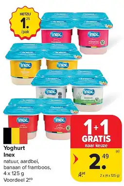 Carrefour Yoghurt Inex aanbieding