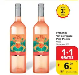 Carrefour Frankrijk Vin de France Pink Piscine aanbieding