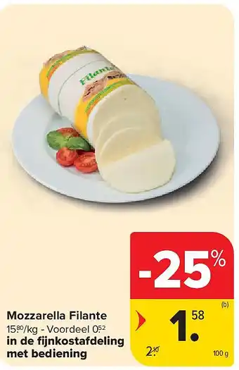 Carrefour Mozzarella Filante aanbieding