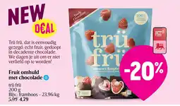 Delhaize Fruit omhuld met chocolade aanbieding
