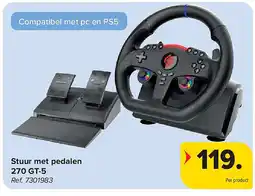 Carrefour Stuur met pedalen 270 GT-5 aanbieding