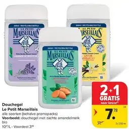 Carrefour Douchegel Le Petit Marseillais aanbieding
