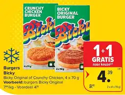 Carrefour Burgers Bicky aanbieding