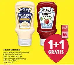 Delhaize Saus in doseerfles aanbieding