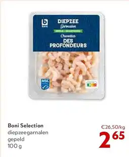 OKay Boni Selection diepzeegarnalen gepeld 100 g aanbieding