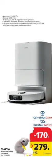 Carrefour Robotstofzuiger E30 Ultra aanbieding