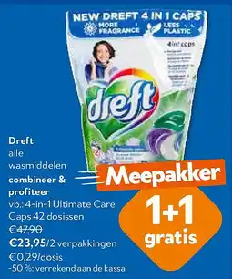 OKay Dreft 4-in-1 Ultimate Care Caps 42 dosissen aanbieding