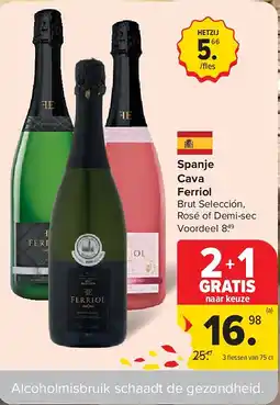Carrefour Spanje Cava Ferriol aanbieding