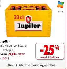 Colruyt Jupiler 5,2 % vol 24 x 33 cl aanbieding