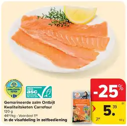 Carrefour Gemarineerde zalm Ontbijt Kwaliteitsketen Carrefour aanbieding