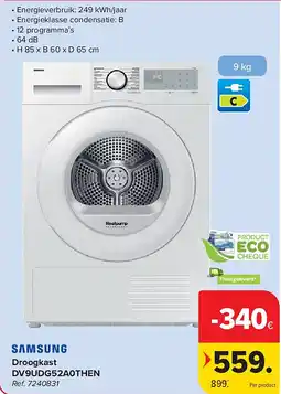 Carrefour Droogkast DV9UDG52A0THEN aanbieding