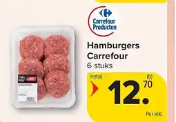 Carrefour Hamburgers Carrefour aanbieding