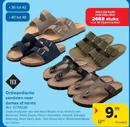 Carrefour Orthopedische sandalen voor dames of heren aanbieding