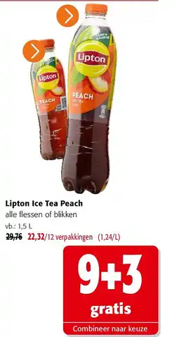 Colruyt Lipton Ice Tea Peach 1,5 L aanbieding