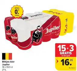 Carrefour Blikjes bier Jupiler aanbieding