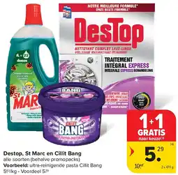 Carrefour Destop, St Marc en Cillit Bang aanbieding