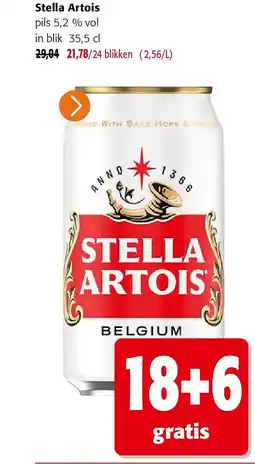 Colruyt Stella Artois pils 5,2 % vol in blik 35,5 cl aanbieding