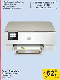 Carrefour Printer Envy Inspire 7220e All-in-One aanbieding