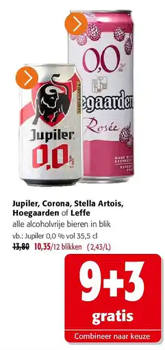 Colruyt Jupiler 0,0 % vol 35,5 cl aanbieding