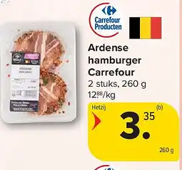 Carrefour Ardense hamburger Carrefour aanbieding