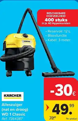 Carrefour Alleszuiger (nat en droog) WD 1 Classic aanbieding