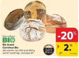 Carrefour Bio brood Carrefour Bio aanbieding