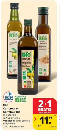Carrefour Olie Carrefour en Carrefour Bio aanbieding