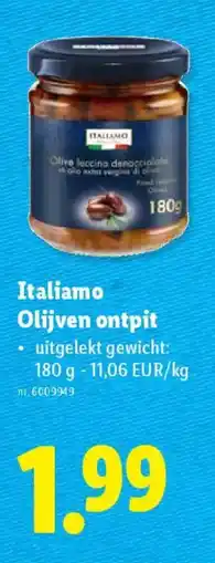 Lidl Italiamo Olijven ontpit aanbieding