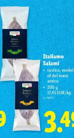 Lidl Italiamo Salami aanbieding