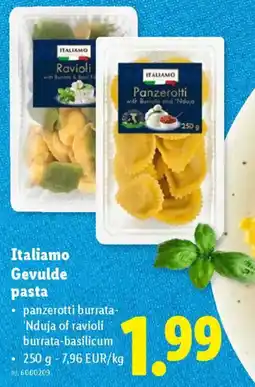 Lidl Italiamo Gevulde pasta aanbieding