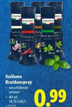 Lidl Italiamo Kruidenspray aanbieding