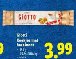 Lidl Giotti Koekjes met hazelnoot aanbieding