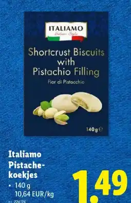 Lidl Italiamo Pistachekoekjes aanbieding