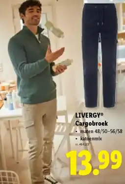Lidl Livergy cargobroek aanbieding