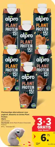 Carrefour Market Alpro Plantaardige alternatieven voor yoghurt, desserts en drinks Plant Protein aanbieding
