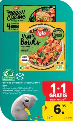 Carrefour Market Iglo Bereide gerechten Green Cuisine aanbieding