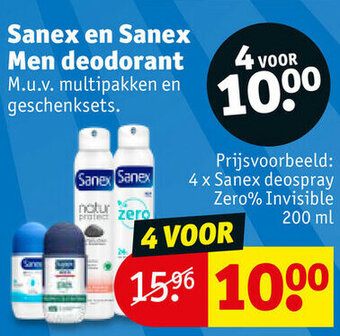 Kruidvat Sanex en Sanex Men deodorant aanbieding